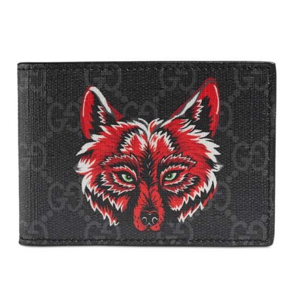 gucci wallet with wolf